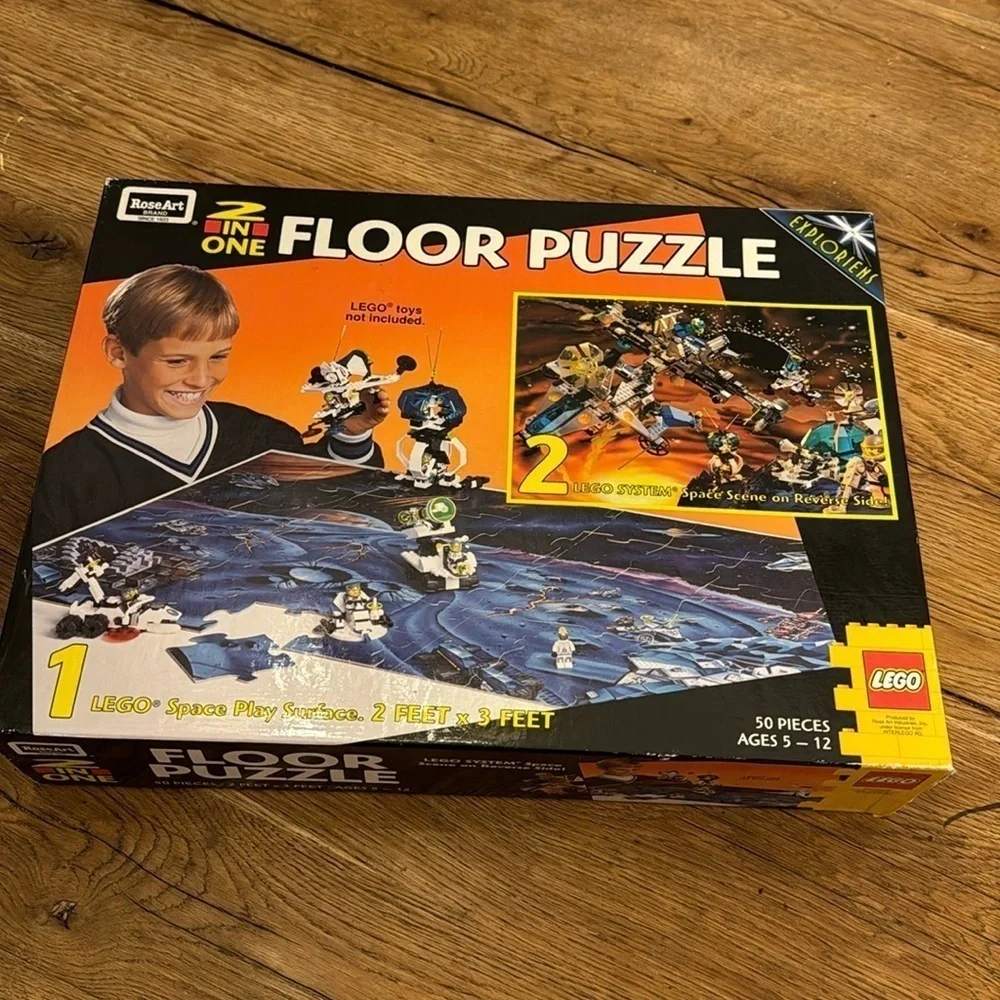 Lego SPACE 3D Floor Puzzle 50 Pieces Created by Rose Art